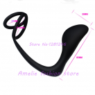 Силиконовый массажер простаты с 2 кольцами photo 3