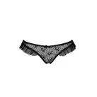 Трусики з оборками DONIA THONG black L/XL - Passion Exclusive photo 3