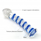 Анальная пробка стеклянная спиральная photo 4