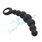 Силиконовые анальные бусы Toysdance, цвет черный photo 3