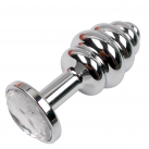 Анальная пробка спиральная металлическая IKOKY  photo 1