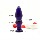 Анальная пробка из стекла, длина 11.2 см photo 3