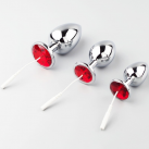 Анальная пробка металлическая для электростимуляции 3 размеров, 3 шт. photo 2