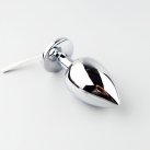 Анальная пробка металлическая для электростимуляции 3 размеров, 3 шт. photo 3