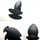 Силиконовая анальная пробка, цвет черный photo 4