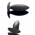 Силиконовая анальная пробка, цвет черный photo 1