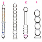 Анальный фаллоимитатор из стекла, 12 шт. photo 1