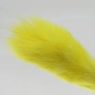 Черная анальная пробка с желтым хвостом photo 1