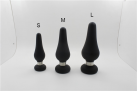Анальная пробка. Силикон, металл. photo 1
