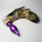 Алюмінієва анальна пробка з хвостом photo 4