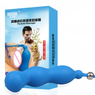 Анальная пробка с вибрацией, цвет синий photo 2