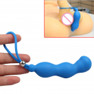 Анальная пробка с вибрацией, цвет синий photo 6