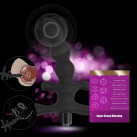 Анальный вибратор из силикона, цвет черный photo 1