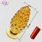 Анальная пробка "Клубника" из стекла, 10 х 4 см photo 2