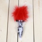 Анальная пробка QRTA из силикона с пушистым маленьким хвостиком photo 4