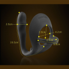 Силиконовая анальная пробка-массажер с кольцом для пениса photo 2