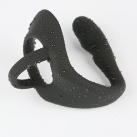 Силиконовая анальная пробка-массажер с кольцом для пениса photo 6