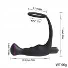 Силиконовый анальный вибратор  photo 4