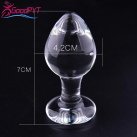 Стеклянная анальна пробка, 42 мм photo 1