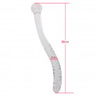 Стеклянный двойной фаллоимитатор "Змея" photo 3