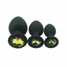 Анальная пробка. Силикон. Черный. photo 3