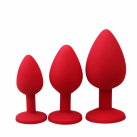 Силиконовая анальная пробка Butt Plug Booty 3 размера photo 2