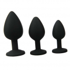 Силиконовая анальная пробка Butt Plug Booty 3 размера photo 1