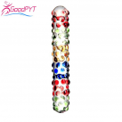 Стеклянный фаллоимитатор с шариками photo 2