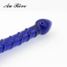 Стеклянная анальная пробка AuReve  photo 3