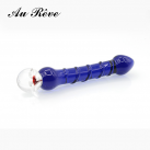 Стеклянная анальная пробка AuReve  photo 2