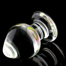 Анальная пробка, диаметр 55 мм, прозрачное стекло photo 5