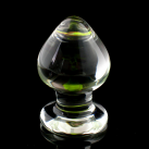 Анальная пробка, диаметр 55 мм, прозрачное стекло photo 3