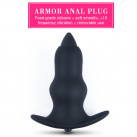 Анальная пробка. Силикон. Вибрационная. 10 режимов. photo 2