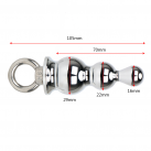 Анальные шарики. Металл. 3 шт. photo 1