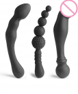 Силиконовый анальный стимулятор с 2 головками photo 1