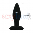 Анальная пробка. Силикон. Черный. photo 3