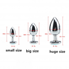 Анальная пробка с кристалом-3 шт./лот photo 1