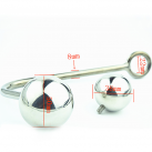 Анальный Крюк. 2 сменных шарика. Металл. photo 3