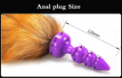 Силиконовая анальная пробка с хвостом photo 1