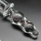 Двусторонняя стеклянная секс-игрушка: фаллоимитатор + анальная пробка photo 5