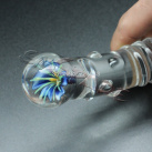 Двусторонняя стеклянная секс-игрушка: фаллоимитатор + анальная пробка photo 3