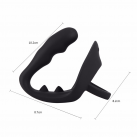 Массажер простаты. Силикон. С кольцом. photo 6