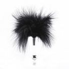 Мини анальная пробка со стальным шариком и пушистым хвостиком photo 6