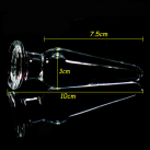 Стеклянная анальная пробка, 10 х 3 см photo 4