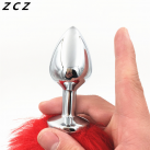 Анальная пробка красный хвост photo 3