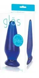 Анальная пробка стекло LITTLE BOY BLUE photo 2