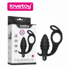 Силиконовый анальный вибратор с 2 кольцами photo 2