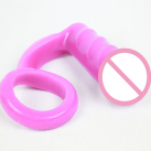 Силиконовая анальная пробка с кольцом для пениса photo 5