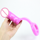 Силиконовая анальная пробка с кольцом для пениса photo 4