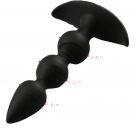 Силиконовая анальная пробка, цвет черный photo 3